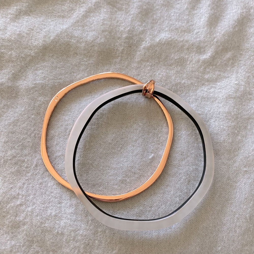 COPY - Alexis Bittar Lucite Double Bangle Bracelet